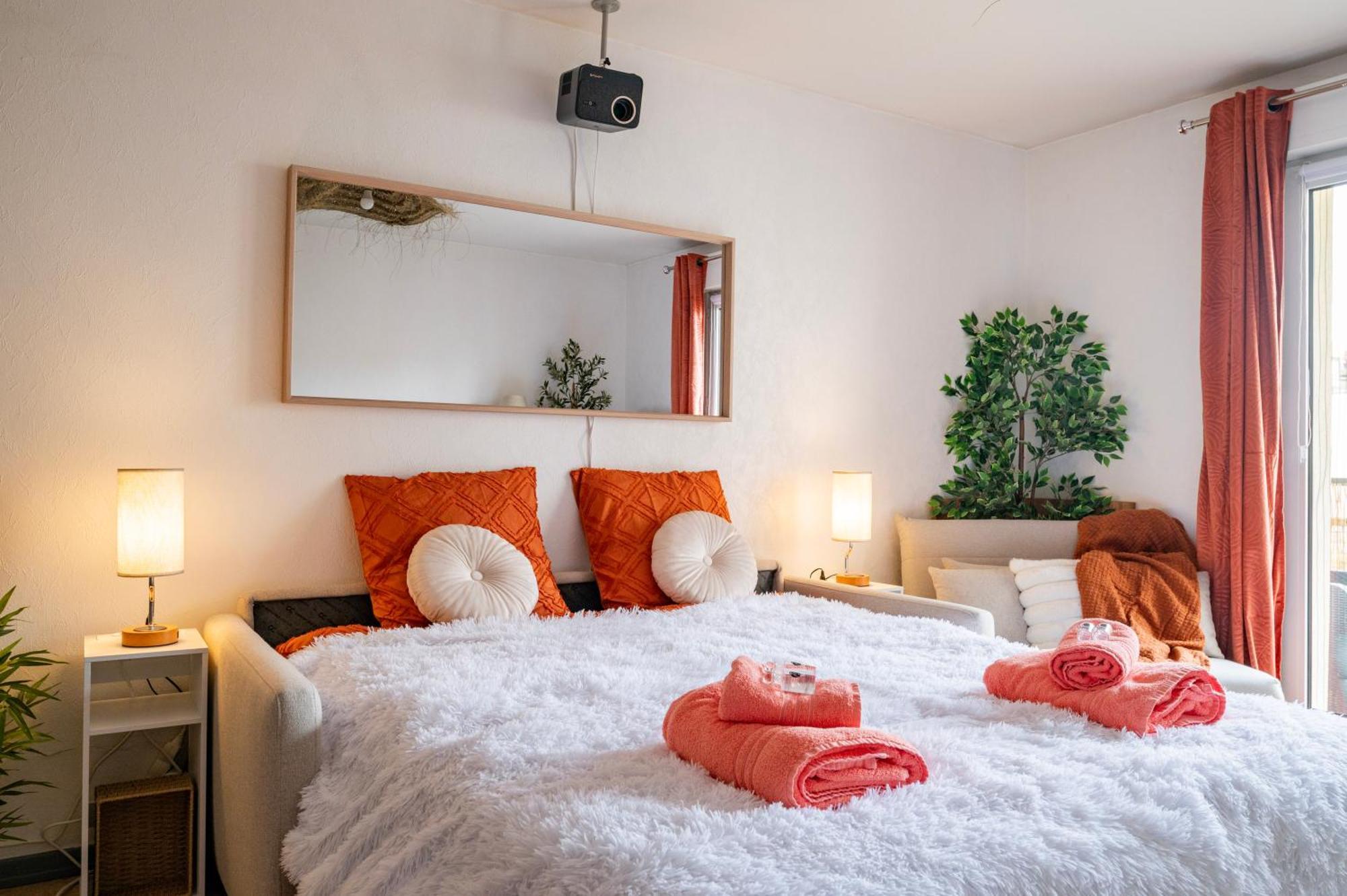 Cathyvoyages Com - Balcon - Netflix Prime Videoprojecteur - Garage Possible Ou Parking Gratuit Rue - Centre 8 Min Et Gare 5 Min En Tram - Confort Et Proprete *